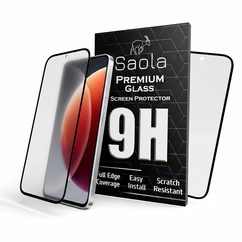 Image of Saola Anti-Glare Matte Screen Protector for Tecno Camon 30 | Smooth Touch Finish, 9H Strength Glass, Full Coverage, Bubble-Free Installation Kit | Quick & Easy Application | Pack of 1