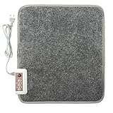 Warm Feet Infrarot Heizteppich Heizmatte 50x55cm 66W mit Thermostat Timer Sleep-Funktion