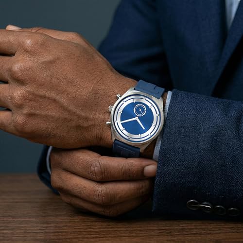 Image of styledose Men's Watch Analog Quartz with Chronograph & Silicone Strap -Casual & Formal Wrist Watch for Men