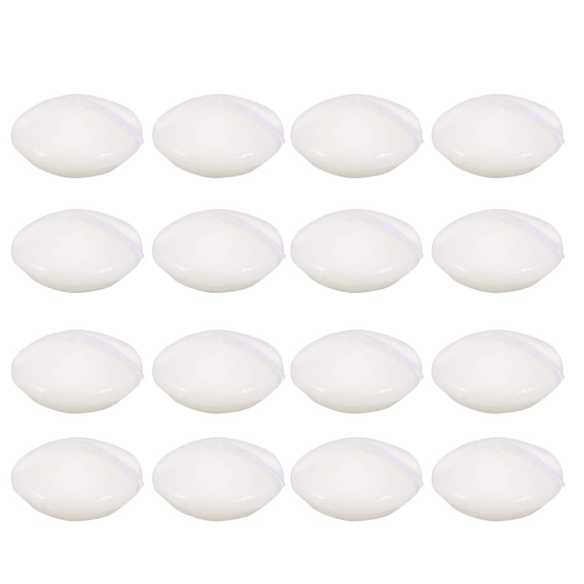 Uonlytech 50 Schwimmende Teelichter aus Paraffinwachs für Hochzeitsdekoration und Partyzubehör mit Warmem Licht und Elegantem Rundem Design
