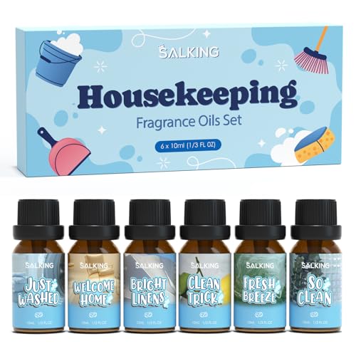 Image of SALKING Housekeeping Fragrance Oils, Premium Essential Oil Set for Diffuser