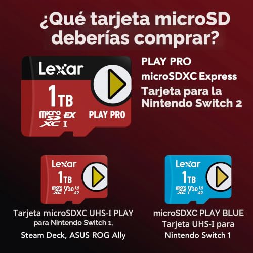 Tarjeta Lexar Play Pro microSDXC de 512 GB con 900 MB/s para consolas portátiles 2