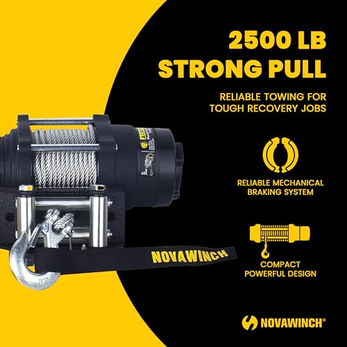 Fenix 2500 Winch Eléctrico Cable de Acero 2500 lb 12 Volt miniatura 4