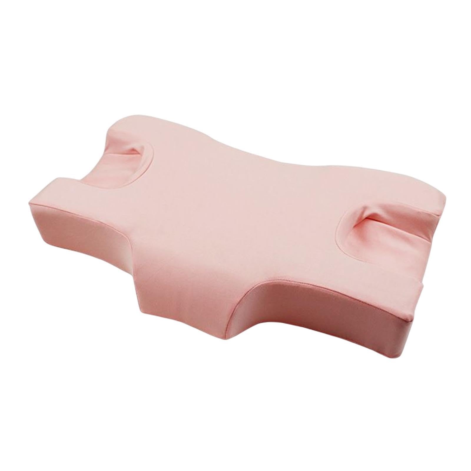 ALCXAZS Comfortable Breathable Pillow Delivers Memory Foam Support Ensuring Adequate Neck Comfort While Reducing Pressure During Sleep Memory Foam Beauty, Pink, 62x38x10cm