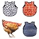 3 Stück Hühnersattel, Huhn Weste, Adjustierbarer Schutzschürze Wasserdicht Hühnerbekleidung, Atmungsaktive Verschleißfester Hühnersattelschürze, für Geflügelstall und Hühnerhaltung