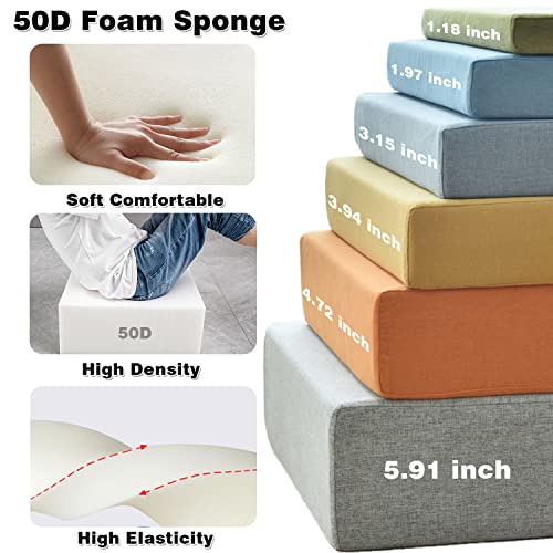 Gmsqj Custom Bench Cushions,Personalized Size Bench Pad With Non-Slip Bottom,Indoor/Outdoor Thickened Foam Furniture Cushion For Garden Patio Bench,Bay Window,50D High Elastic Sponge Filling #TOP5