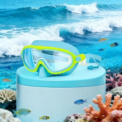 Masque de natation antibuée SMYDM rose avec cache-nez étanche - 3