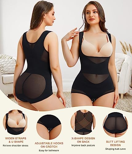 Irisnaya Body Shaper for Women Tummy Control Shapewear Bodysuit Seamless Faja Colombian Butt Lifter Waist Trainer Girdles3