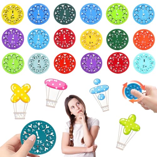 18 Piezas Fidget Spinner de Matemáticas Toy Alivio del Estrés Mat...