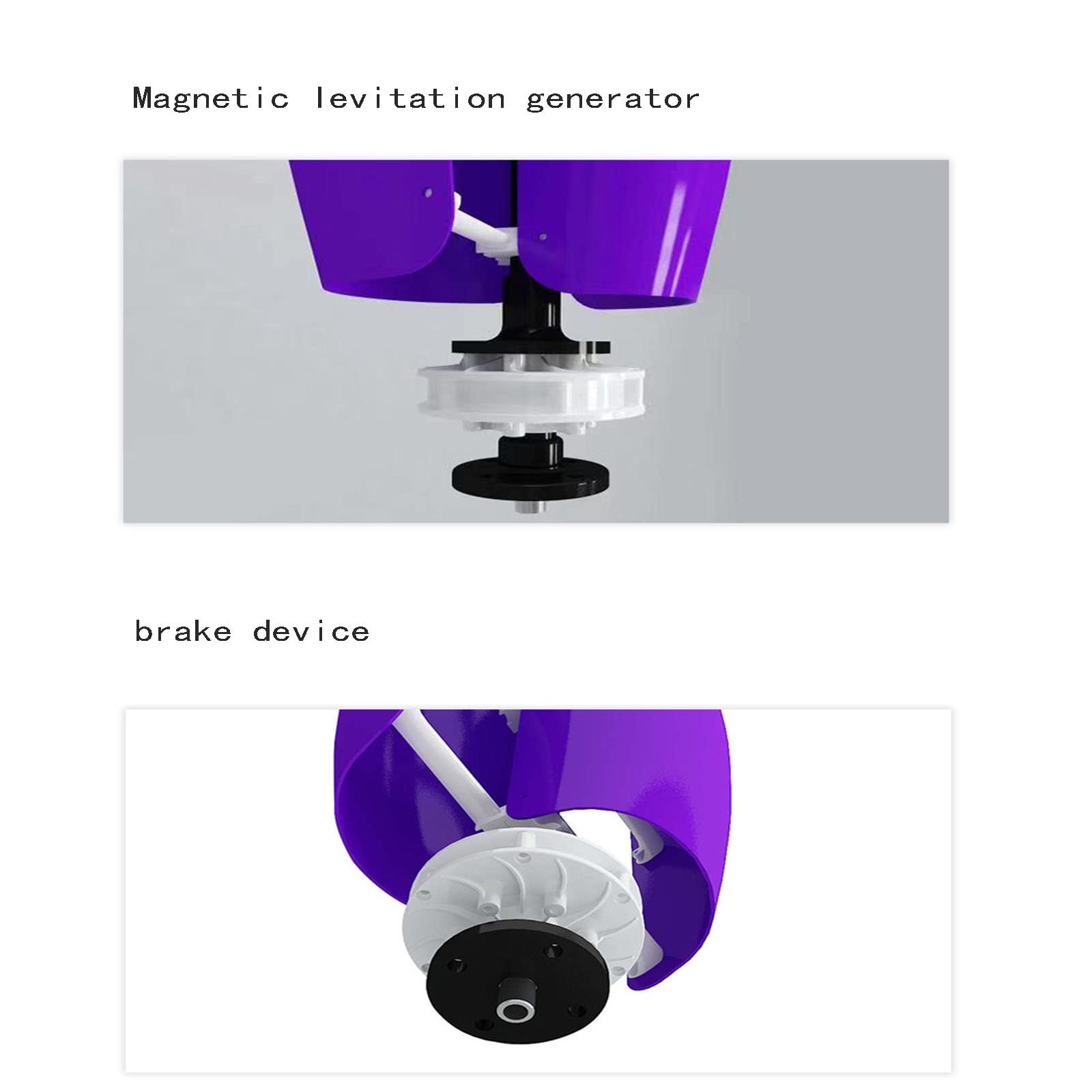 Generatore eolico a turbina ad asse verticale, 1500 W 12 V/24 V, sistema di generazione di energia ecologica con alimentazione solare complementare