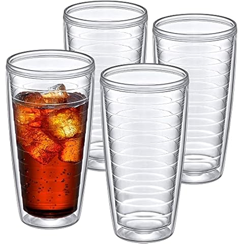 Amazing Abby - Alaska - 24-Ounce Insulated Plastic Tumblers , Double-Wall Plastic Drinking Glasses Cover