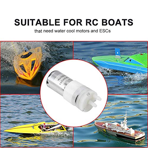 V BESTLIFE RC Water Pump, 5V 370 Water Cooling Pump JR Plug Step-Down Waterproof Low Noise Module Accessory Part for RC Boats Motor & ESC