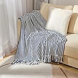 Chenille Throw Blanket for Couch,Boho Knit Woven Blanket Versatile for Chair,Super Soft Warm Decorat