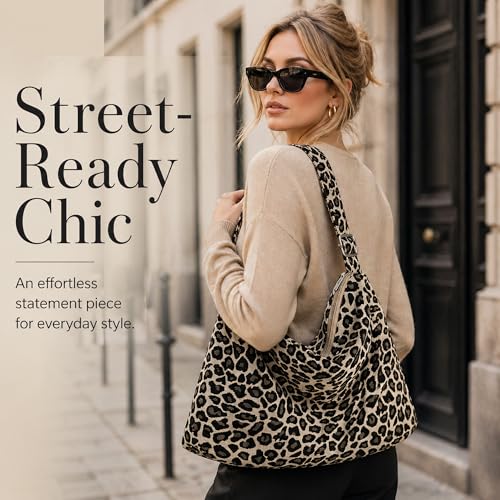 Bolso Tote con Estampado Leopardo para Mujer miniatura 7