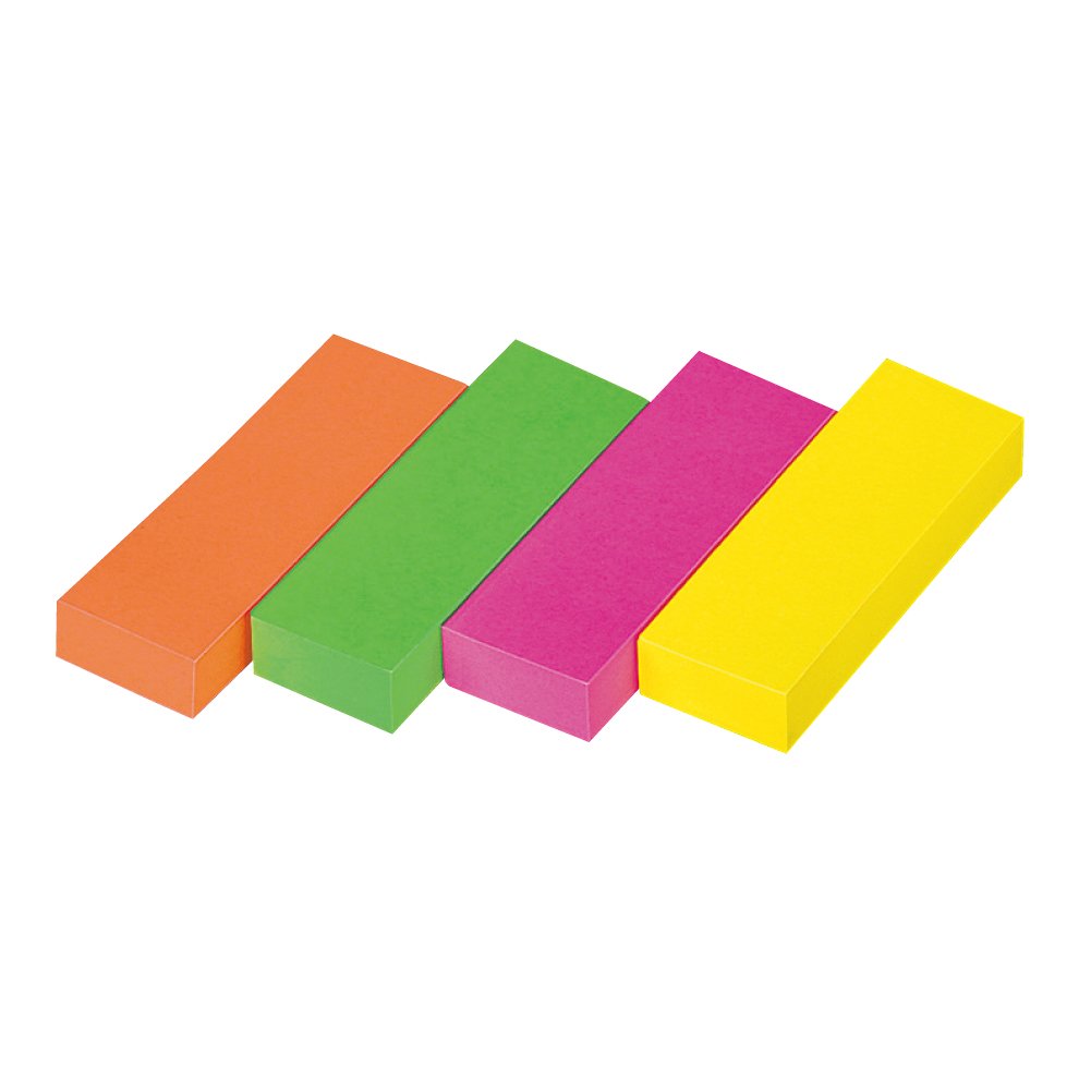 Menu mieszane w czterech kolorach -3313 40 książek fluorescencja 100 arkuszy Kokuyo pinezka lepka nuta typ 74 25 mm ekonomiczny pakiet (import z Japonii)