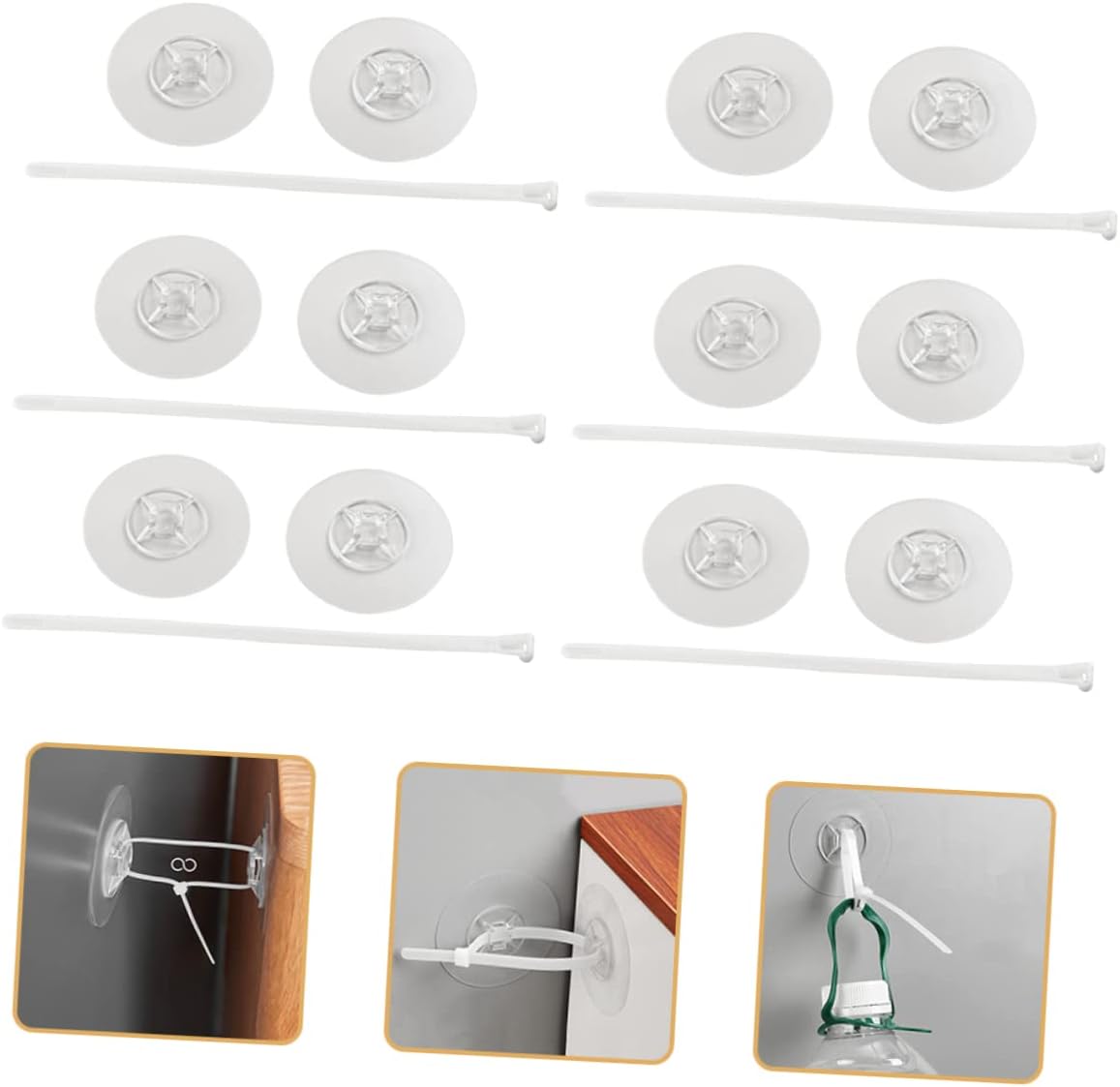Furniture Tip Straps Set Safety Locks for Cabinets Corner Covers Safety Style