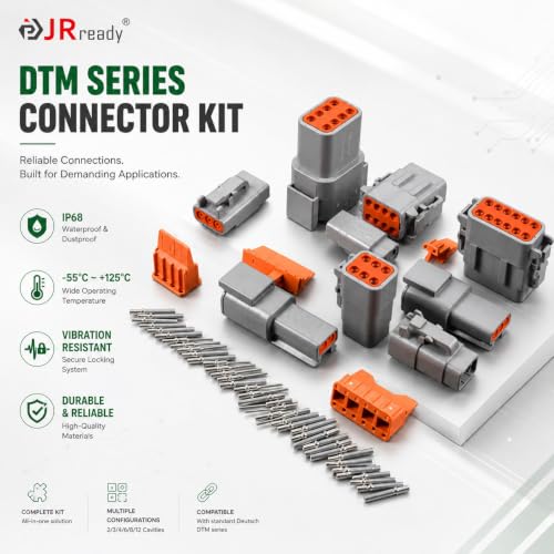 Conectores Deutsch DTM impermeables ST6360-HDT-20DTM para cableado estanco multiconductor 5