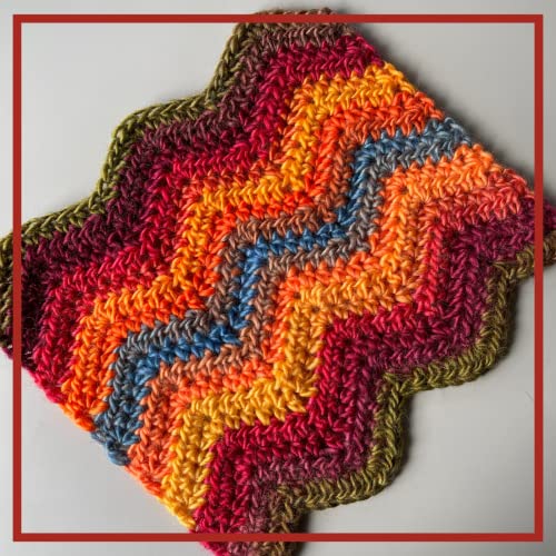 Image of Wool Wonders Yarn for Crocheting, 4-Pack (640Yds / 400G), Free Patterns - Wool Yarn for Knitting - Aran /Heavy #4 Medium Worsted Weight - Colorful Tulips