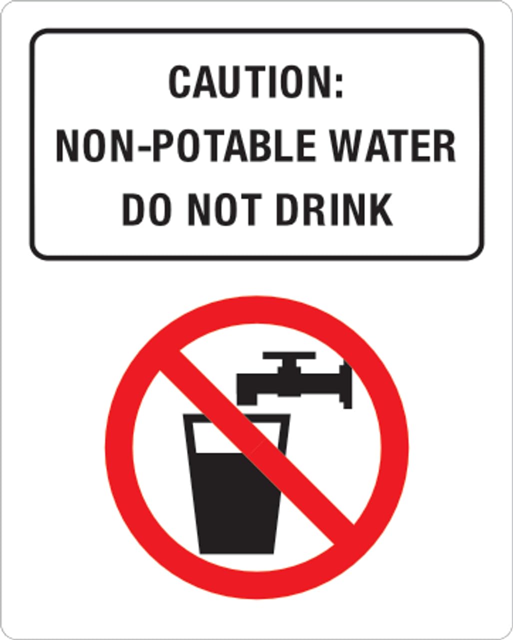 Tin sign vintage Non Potable Water Plaque Poster for Bar Pub Beer Home Garage Man Cave Wall Decor 12x8 Inch
