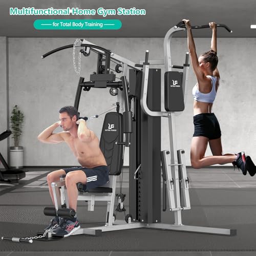 ULTRA FUEGO Multifunctional Home Gym Equipment Workout Station with Pulley System, Arm, and Leg Developer for Full Body Training - Image 6