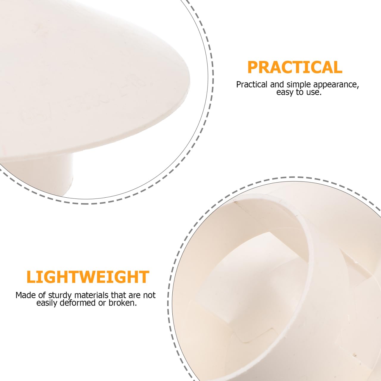 MIKIKIT 17193677322945 Pvc Rain Hat Roof Vent Cap Cowl Cover - View #11