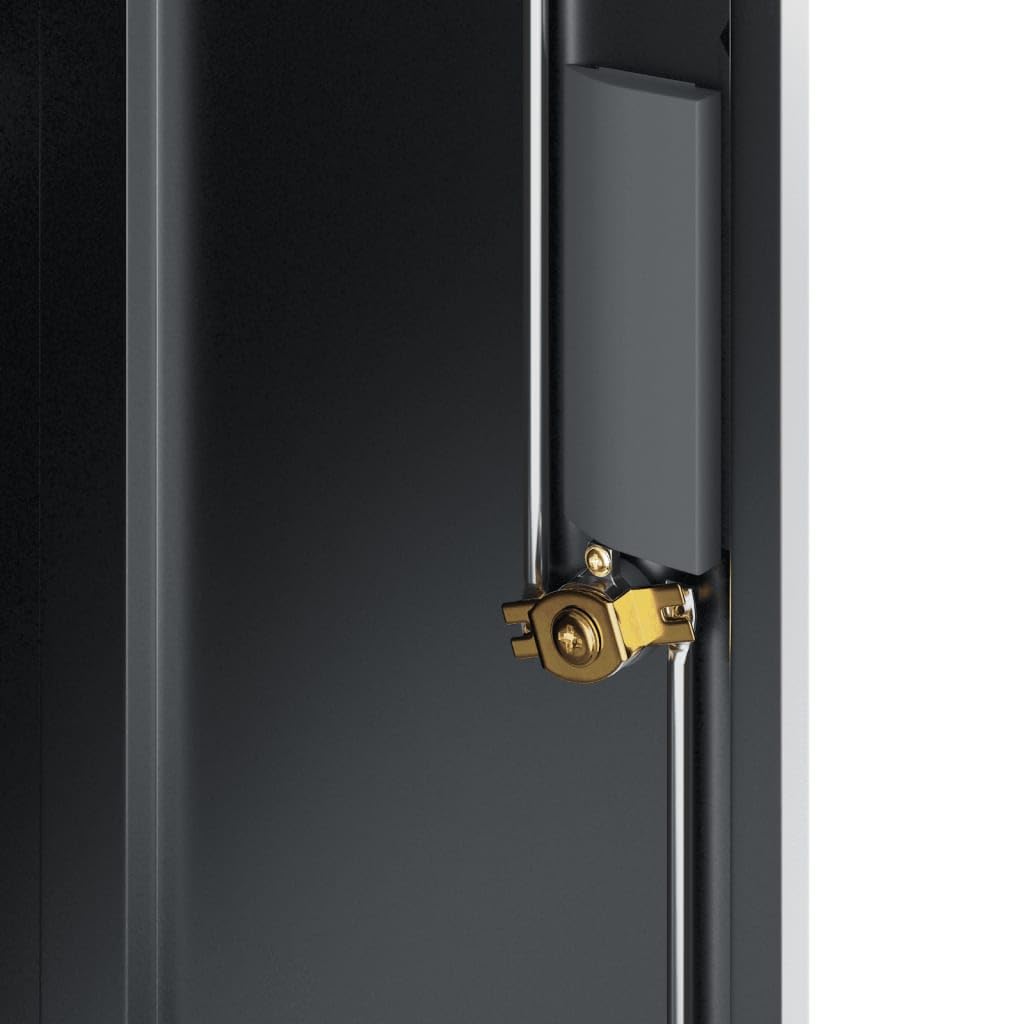 vidaXL Armadio Classificatore Antracite 79x40x90 cm in Acciaio, armadio classificatore, schedario da ufficio, schedario in metallo