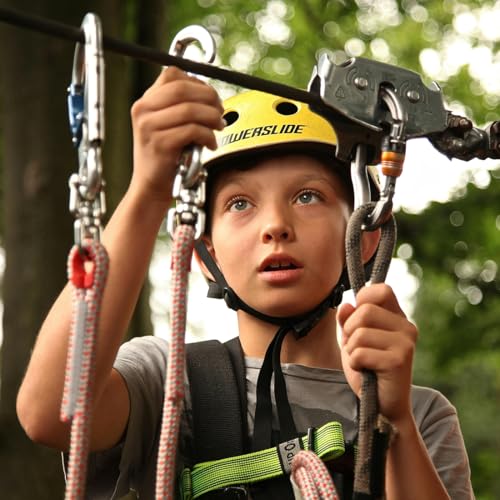 M6 Swivel Keychain Connectors Stainless Steel Swivel Ring, 2 Stück Doppelende drehbare Haken, drehbarer Schäkel Stahl Doppelende Haken Form von 8 rotierenden Ring Öse Verbinder