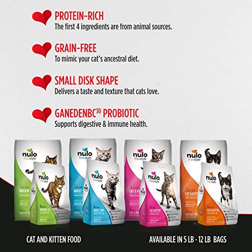Image of Nulo Adult & Kitten Grain Free Dry Cat Food With Bc30 Probiotic (Turkey, 5Lb Bag)