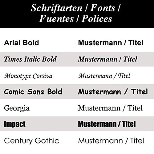Lana personaliseerbaar naambordje van hout, tafelstandaard gravure, tafelstandaard met naam naar keuze in zwart - Image 5