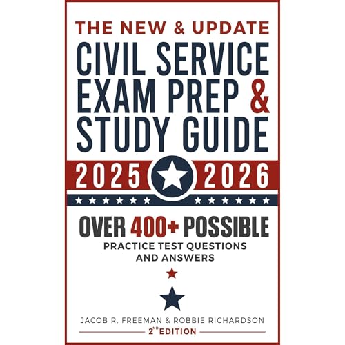 The New & Updated Civil Service Exam Prep and Study Guide 2025-2026 2nd Edition Audiolibro Por Jacob R Freeman, Robbie Richardson arte de portada