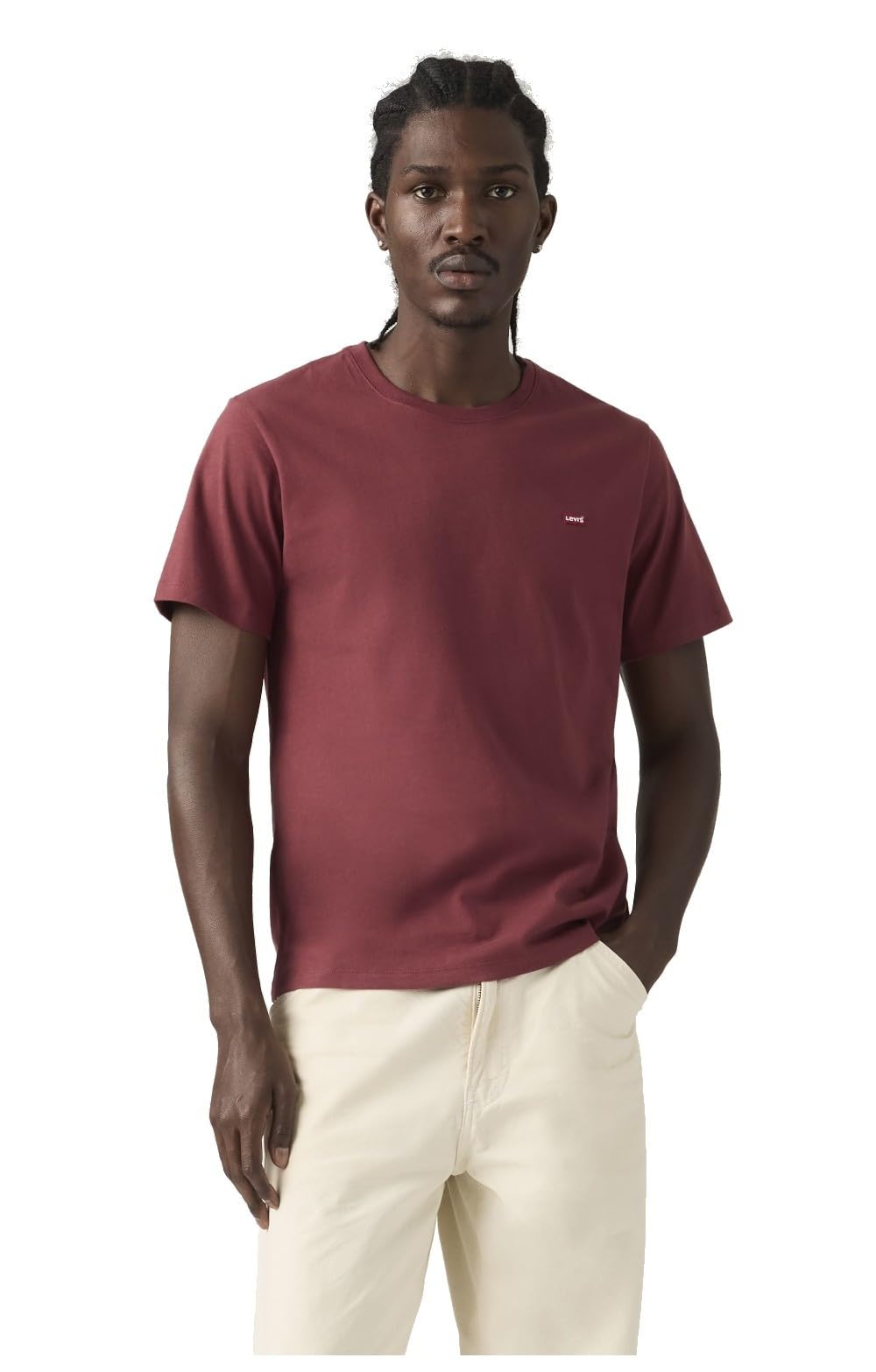 Levi's Herren Ss Original Hm Tee T-Shirt, Oxblood Red, XL