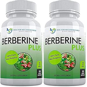 Berberine Plus 1200mg Per Serving – 120 Veggie Capsules Royal Jelly, Supports Healthy Immune System, Improves…