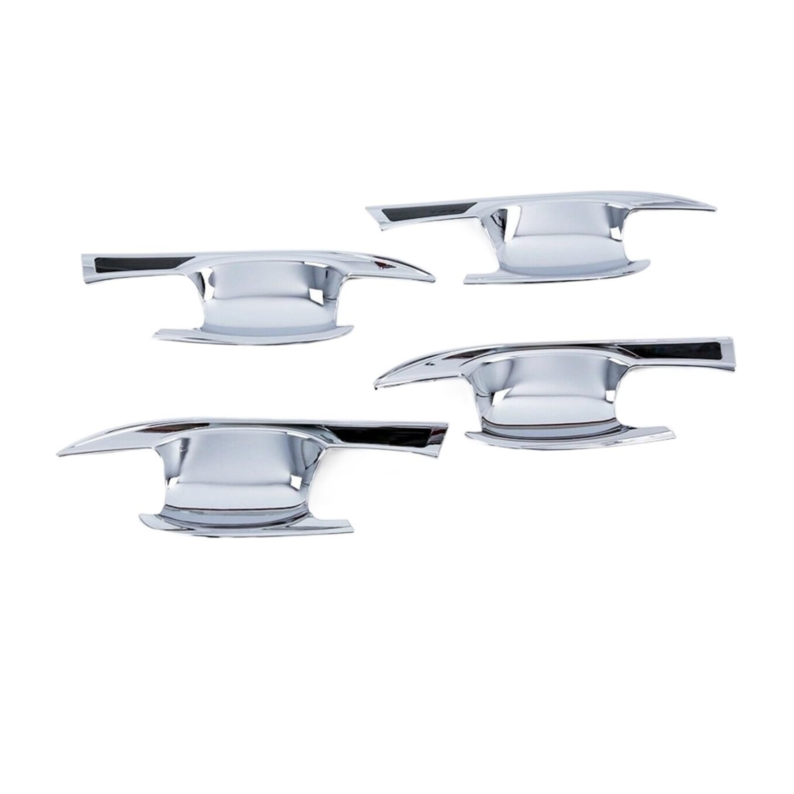 Drezzo Car Exterior Door Handle for Mitsubishi for Eclipse for Cross 2018-2022 Chrome Exterior Door Handle Bowl Cup Cap Sticker Cover Trim