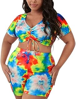 BKSCAYXS Die Größe Tube-Zeichenkürzel für Frauen Split Plus Badeanzüge Taille High Badebekleidung Set Uhren Herren