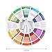 Color Wheel, Creative Chromatic Wheel, Paint Mixing Learning Guide Art Class Teaching Tool for Makeup Blending Board Chart Color Mixed Guide Mix Colours (9.25inch)