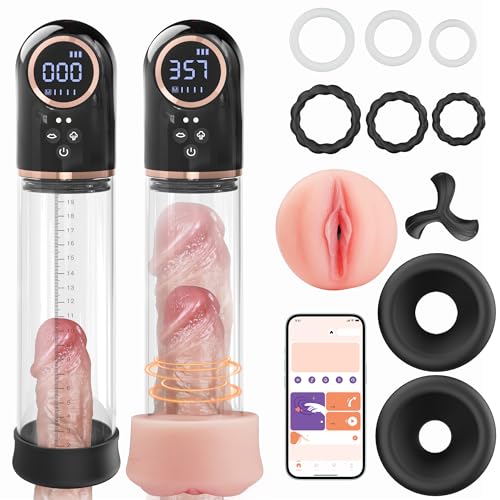 Penisen Largement Tool Pump Electric for ED Treatment, Voice Control with 4 Training & 4 Suction Modes Thrusting Machine LN68