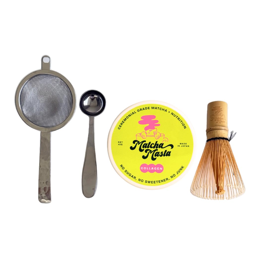 Matcha Masta Matcha Collagen 40g 1 41 oz Matcha Tools Kit Set Bundle
