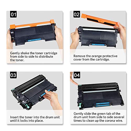 V4Ink Compatible Toner Cartridge Replacement For Brother Tn450 Tn420 Black Toner Cartridge High Yield Use For Hl-2240D Hl-2270Dw Hl-2280Dw Mfc-7360N Mfc-7860Dw Intellifax 2840 2940 Printer (Black) #TOP2