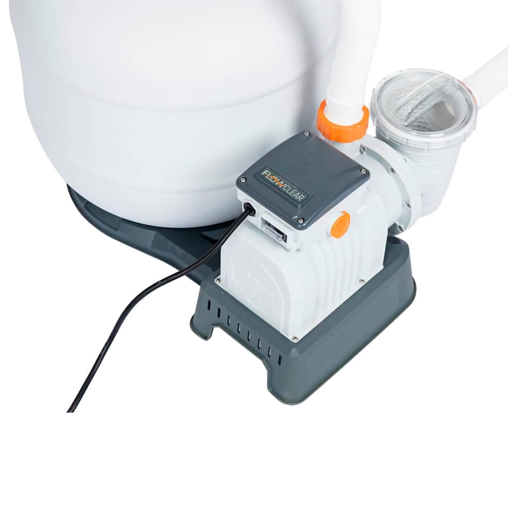 Flowclear Pompa filtro a sabbia 8327 l/h con dispenser di cloro ChemConnect, valvola a 6 posizioni e timer per piscine fuori terra
