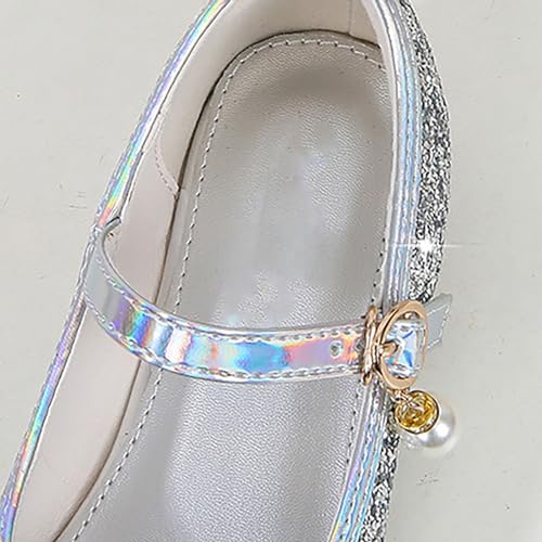 Sparkly Girls Dress Sandals Toddler Kids Wedding Party Low Heel Mary Jane Shoes Glitter Non-slip Flat Shoes3