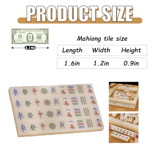 Fengshui-Caishen Set de Fichas Mahjong Tradicional miniatura 6