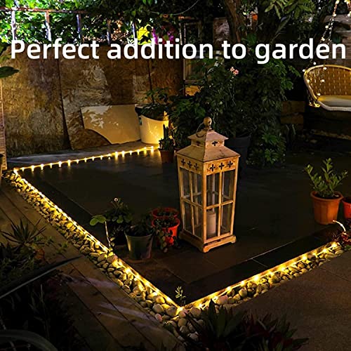 Yeguo Solar Rope Lights Outdoor Waterproof Led, 72Ft 200 Led String Lights Outdoor, Clear Pvc Tube Warm White Fairy Lights For Tree Deck Railing Patio Fence Balcony Party Yard Garden Camping #TOP7