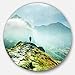 Produktbild Design Art Wand Art-disc 58,4 cm, blau/weiß, 58,4 x 58,4 cm