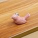 ESreake 10Pcs Bird Shape Ceramic Kids Drawer Knobs,Cute Cartoon Animal Cabinet knobs with 2 Kinds Screws,Baby Boys Girls Dove Knobs Handles Pulls for Drawer Cupboard Dresser Bookcase (10, Bird-Pink)