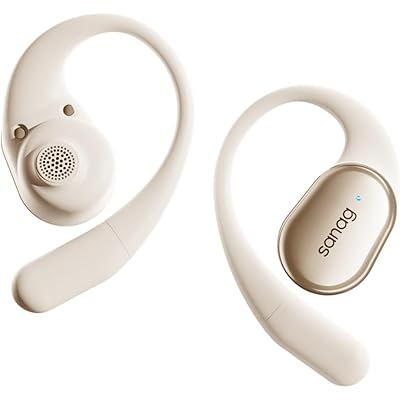 SANAG C16S 完全ワイヤレスイヤホン Bluetooth5.4 パワフルな低音 オープンイヤー 急速充電 バッテリー長持ち マイク内蔵 耳を塞がない 安 …