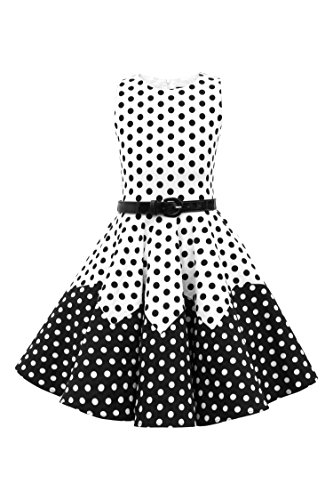 BlackButterfly Bambini Abito Vintage a Pois Anni