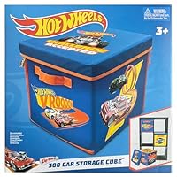 Hot Wheels Tara Toy: ZipBin 300 Car Storage Cube - Unzip to Convert Into A Playmat, Holds Up to 300 Toy Cars, Storage & Play, Toy Box, Kids Age 3+