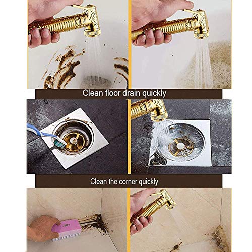 Kit douchette WC laiton doré pour remplacer le papier toilette - 6