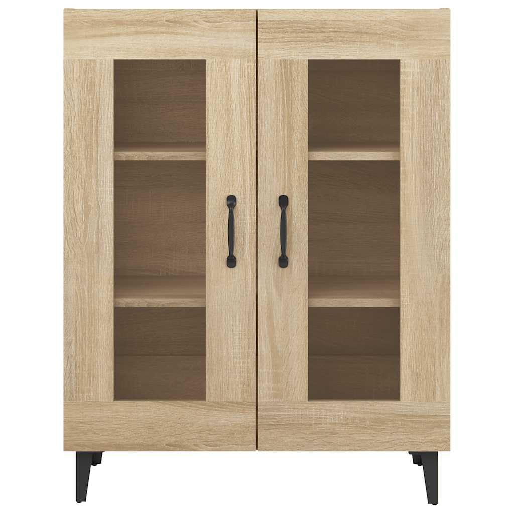 vidaXL Buffet Armoire Latérale Meuble de Rangement Organisateur de Maison Salon Salle de Séjour Intérieur Chêne Sonoma 69,5x34x90 cm Bois d'Ingénierie
