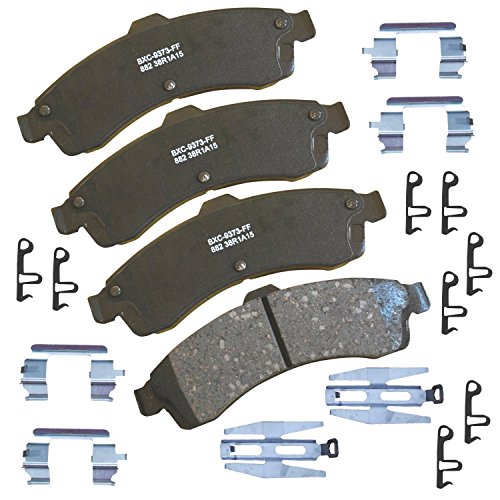 Image of Bendix Premium SBC882 Ceramic Front Brake Pads for Select Models Buick Rainier, Chevrolet SSR, Trailblazer, Trailblazer EXT, GMC Envoy, Envoy XL, XUV, Isuzu Ascender, Oldsmobile Bravada, Saab 9-7x